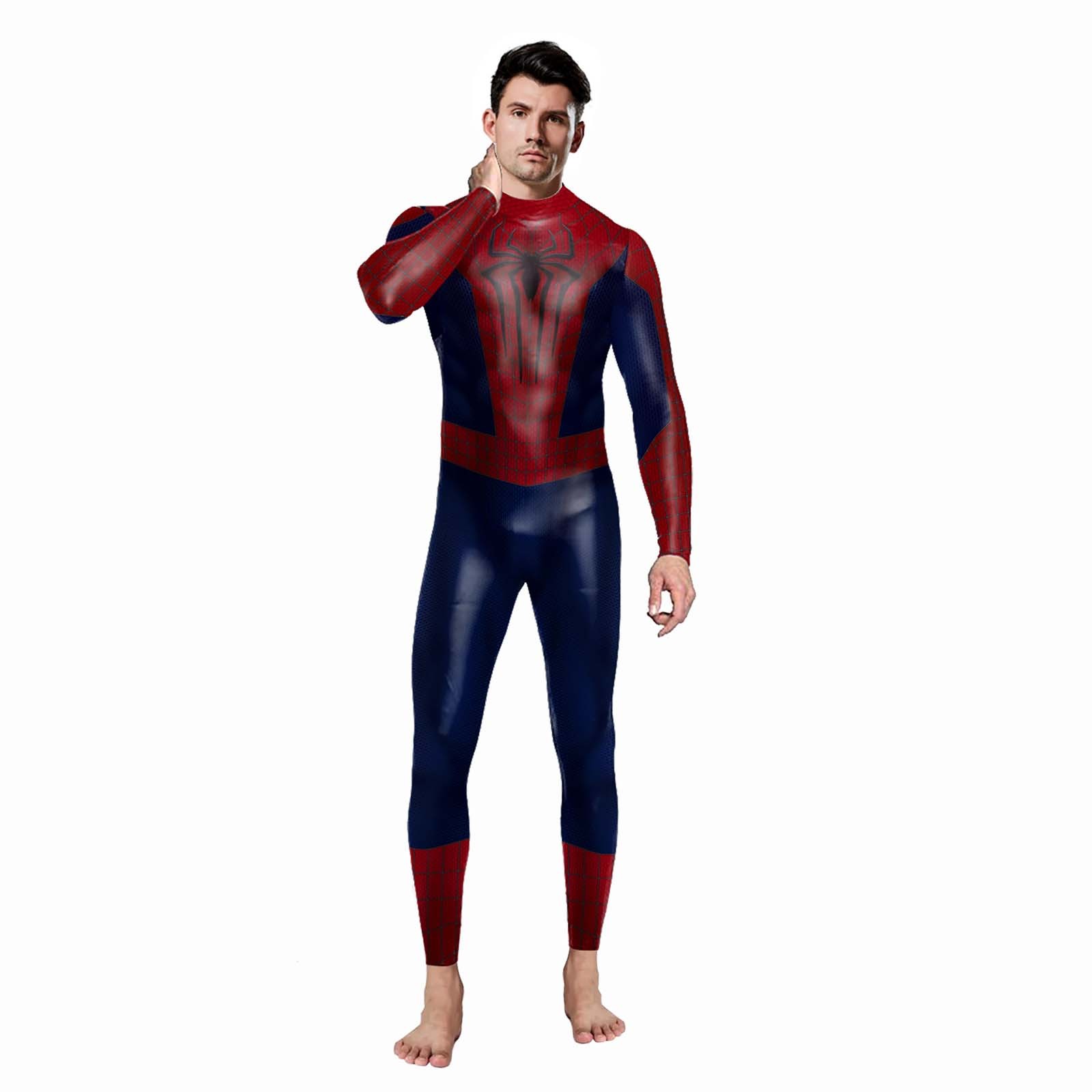 Gottsw Spider Superhero Man Jumpsuit Costume Adult Halloween Fancy Dress Party Spiderhero Man Cosplay Costumes